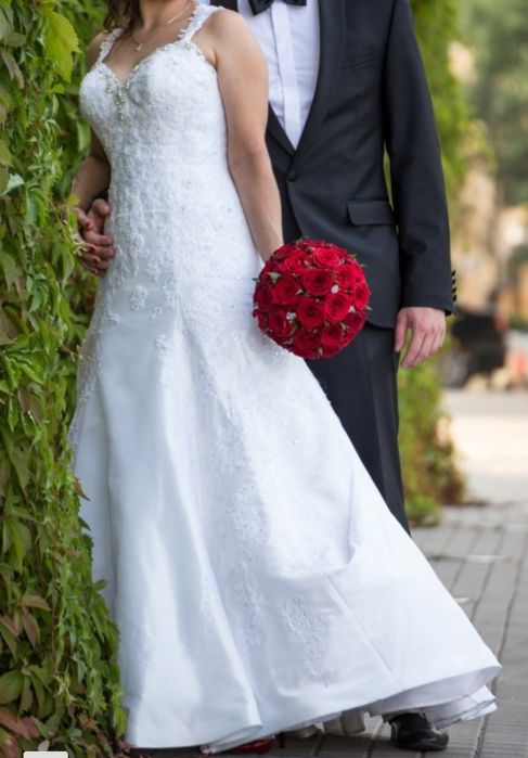 Wyjątkowa Suknia Ślubna, Sophia Tolli r.38