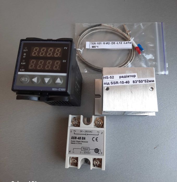 REX-C100- FK05-VxAN +Термопара +SSR +Радiатор ПIД-регулятор: 465 грн ...