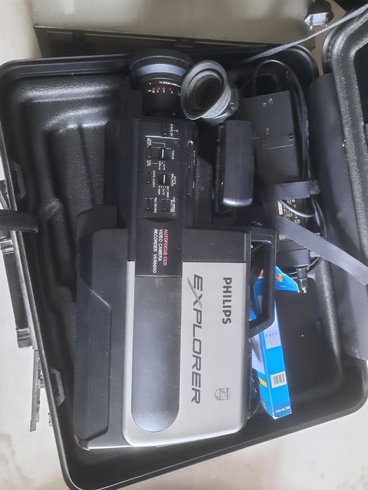 Máquina de filmar da Philips, vintage