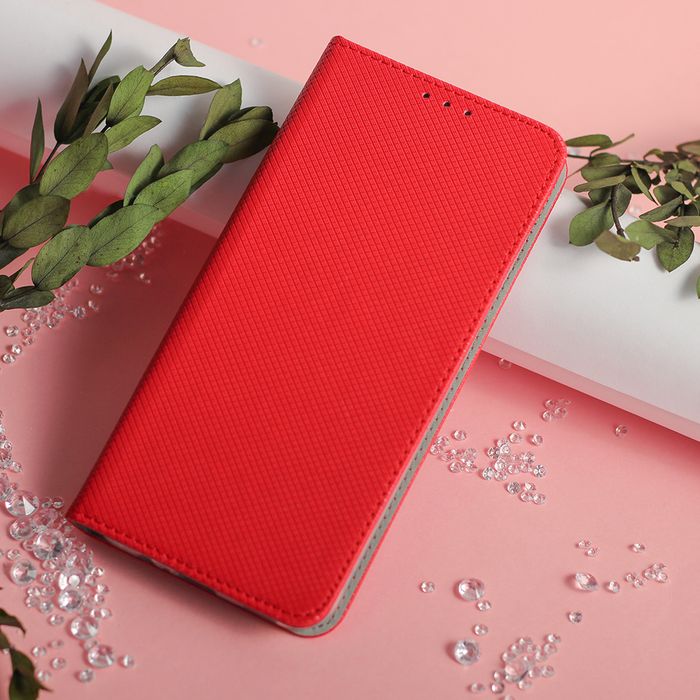 Etui Smart Magnet do Oppo A40 4G (Global) / A40M 4G (Global) / A60 5G (Global) czerwone