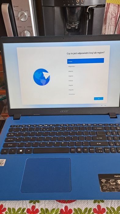 Laptop blue niebieski Acer Aspire 3 model N19C1