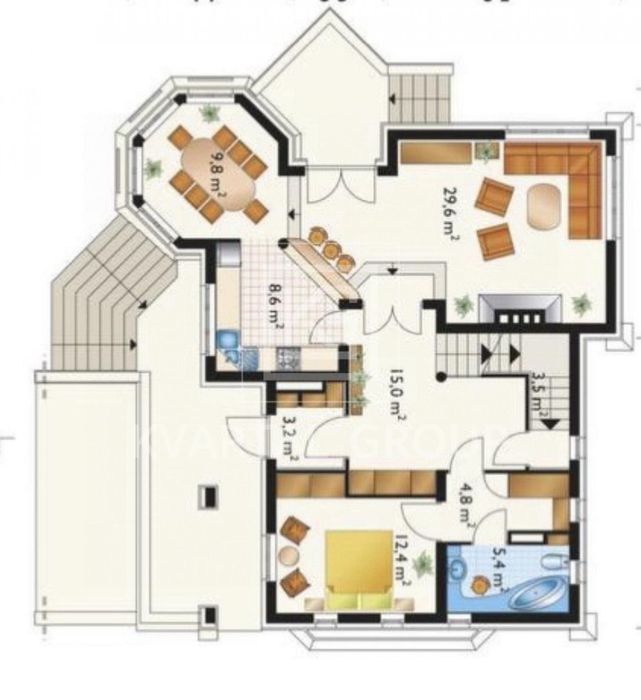 Продаж будинку 180 м² на 11 сотках з гаражем, підвалом 105 м² та укриттям в Блиставиці.