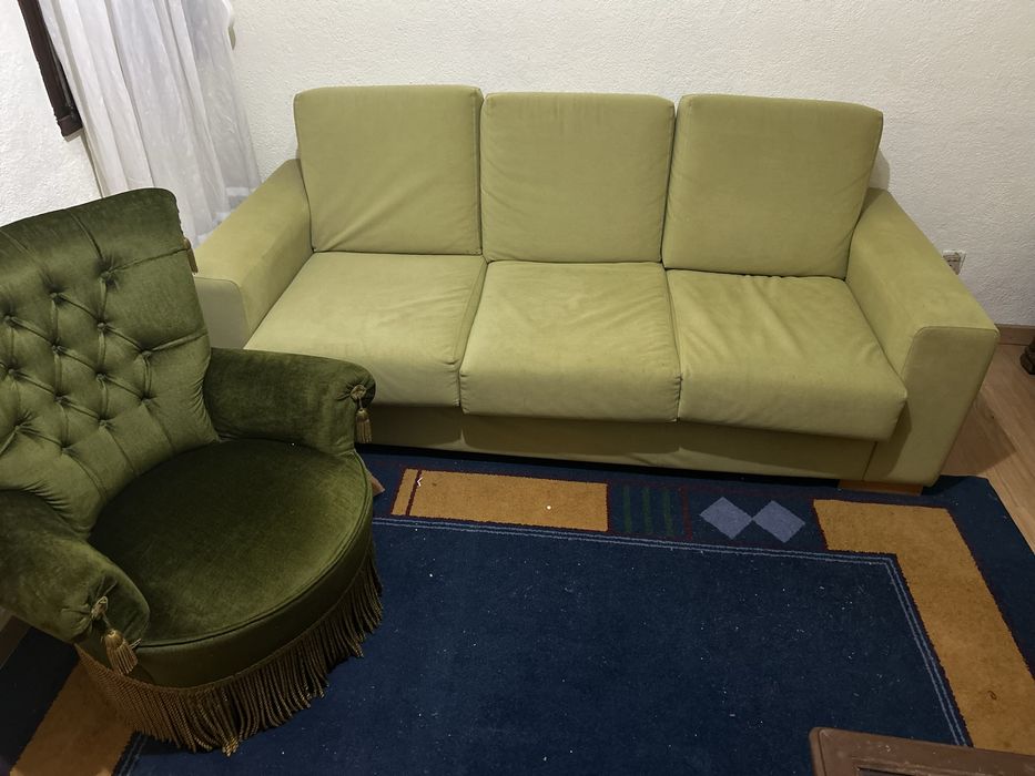Conjunto de sofa e poltrona