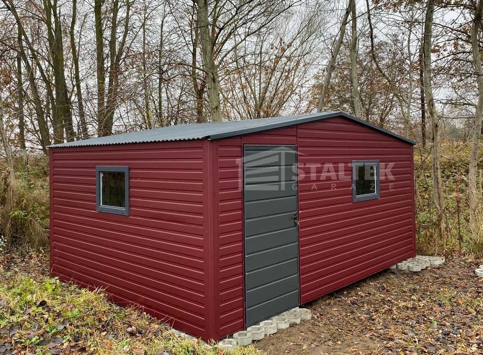 Schowek - Domek ogrodowy 5x4m drzwi okna Dach dwuspadowy ST190