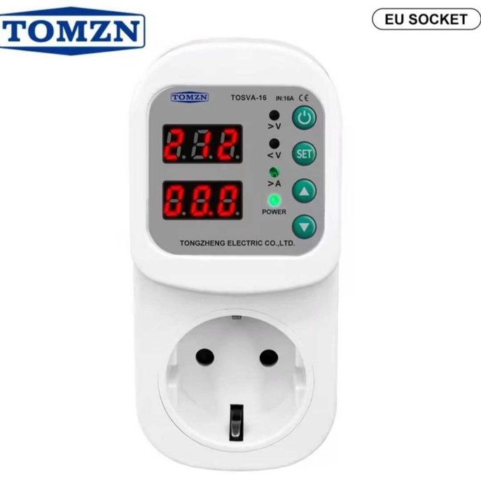 Захисне реле напруги TOMZN 16A TOSVA-16, защитное реле напряжения