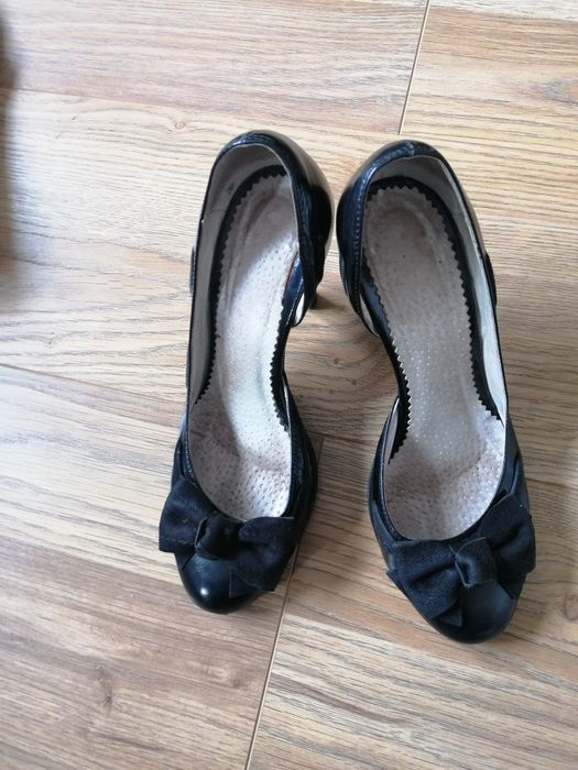 Buty na obcasie Francja , 100 % skóra !!!