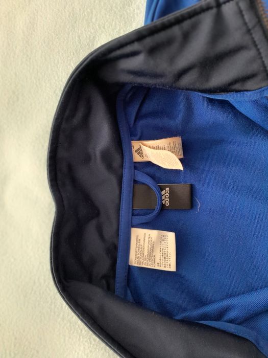 Bluza Adidas 46, 48 bdb stan niebieska granatowa