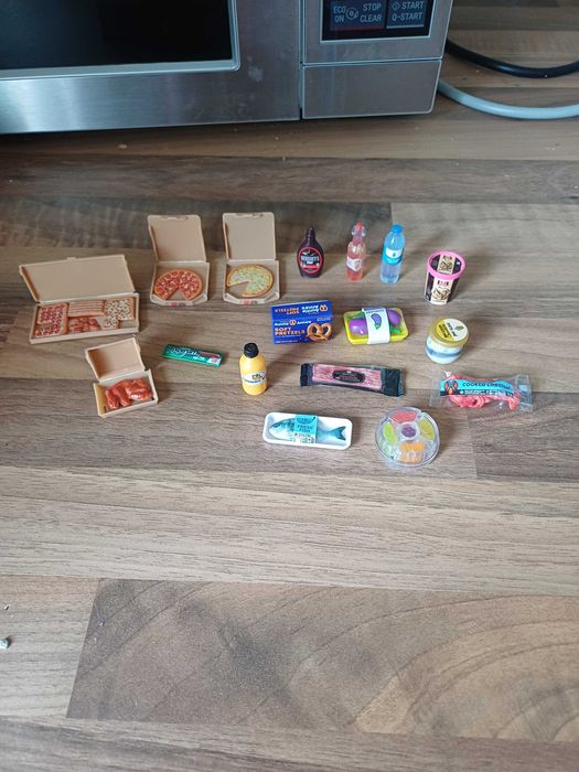 Mini brands itens da geladeira