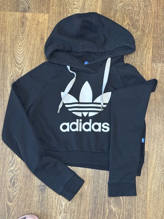 Худі вкорочене з капюшоном, adidas