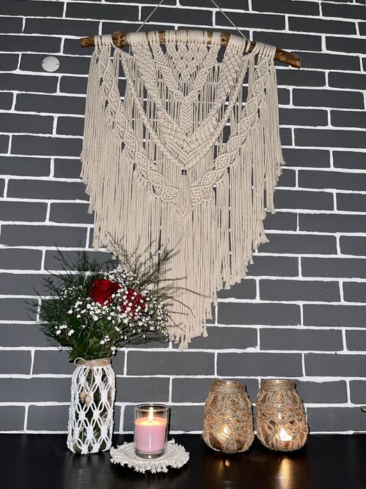 Painel em macrame