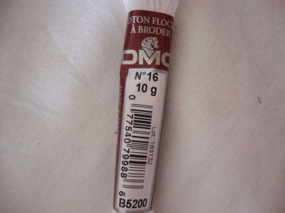 12 Molhos de Fio Branco para bordar, GMC (Novos)