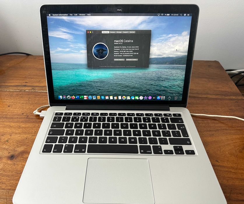 MacBook Pro 13” Retina Early 2015 — 16 GB RAM + 256 GB SSD