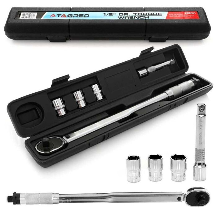 KLUCZ Dynamometryczny 1/2" 28-210 Nm do KÓŁ nasadki 17/19/21 KD10394