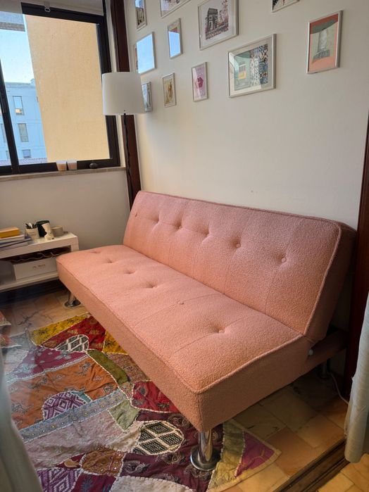Sofá cama DOLCE Rosa Claro