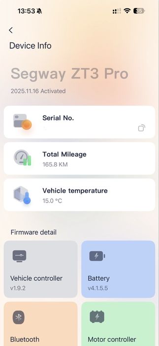 Trotinete Segway ZT3 (como novo)