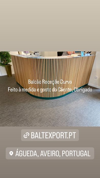 Balcão Receção Reto / Balcão Recepção Curvo / Balcão em L Novo