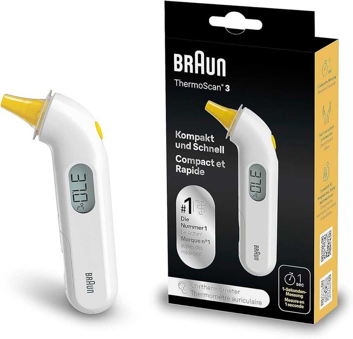 Braun ThermoScan 3 termometr na podczerwień IRT3030