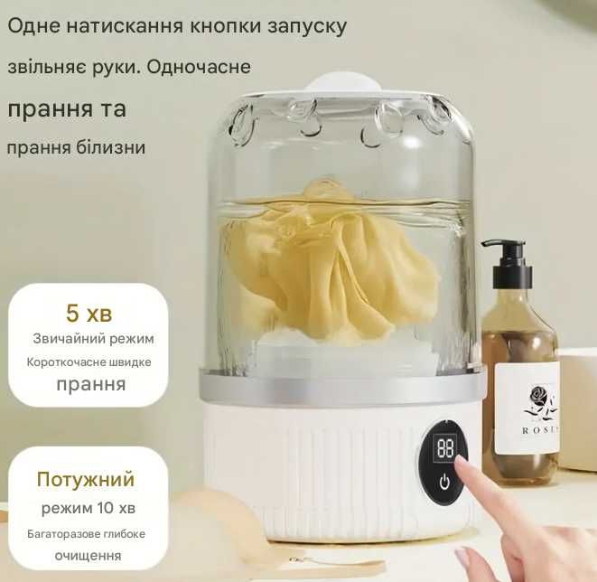 Міні пральна машина для носків