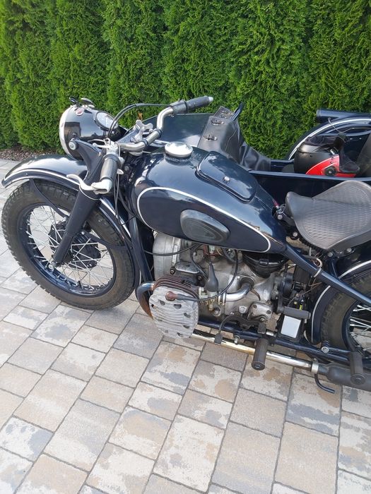 M72 IMZ 1957r. z wózkiem bocznym.