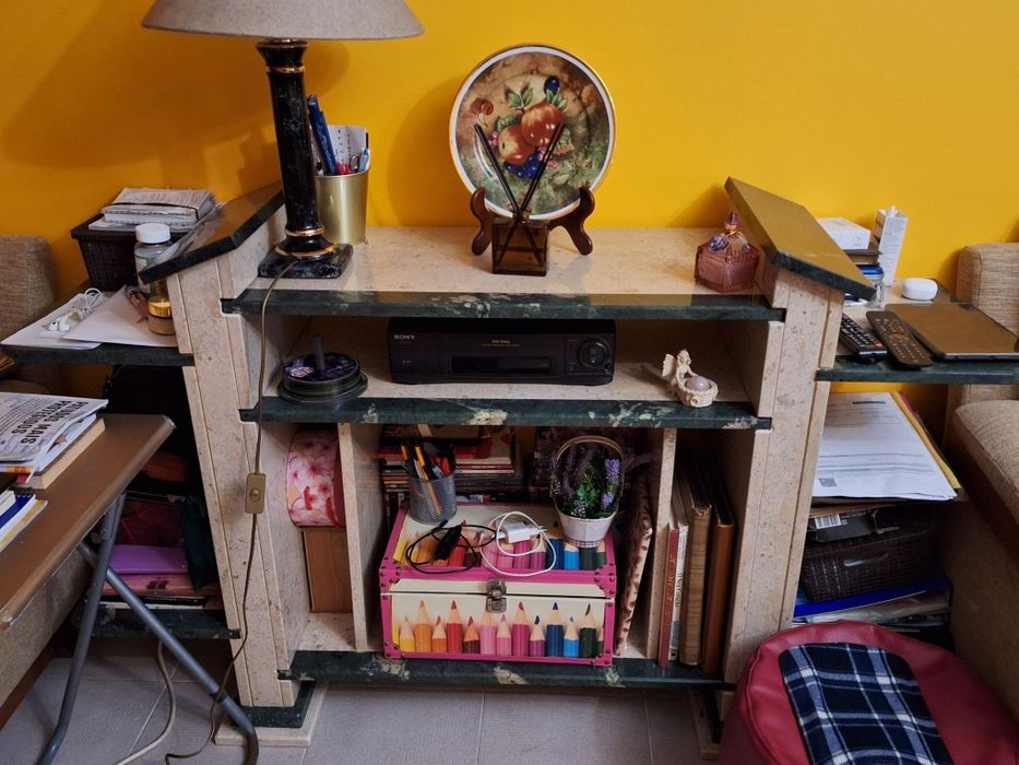 Aparador TV + mesa centro mármore