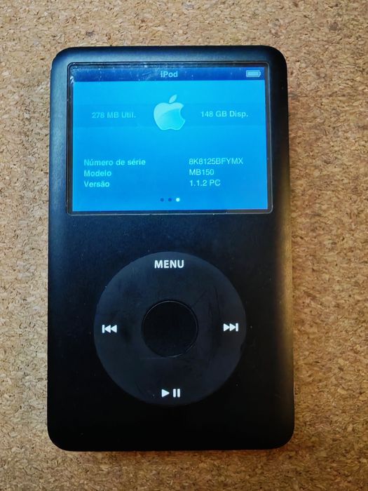 iPod Classic 160GB Thick (6ª Gen) — Com Caixa e Acessórios | A1238