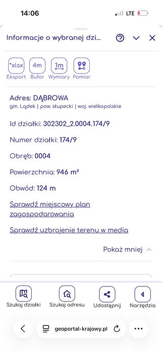 DZIAŁKI BUDOWLANE Z KOMPLETEM DOKUMENTÓW Dąbrowa | gm. Lądek | powiat słupecki - Widok 5