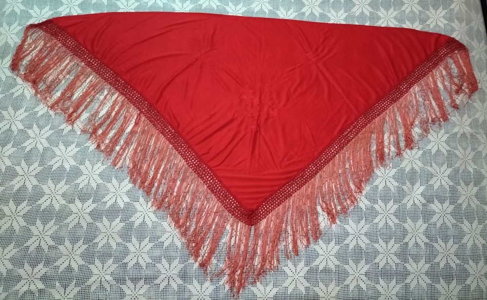 Xaile Vermelho Bordado