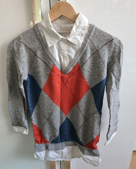 Cudowny sweterek w romby