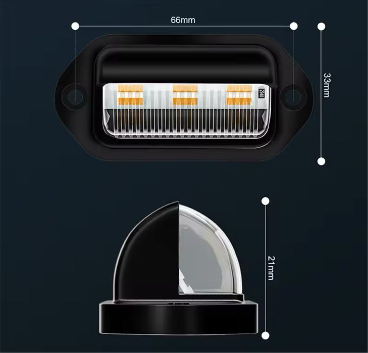 Lampa obrysowa, pokładu łodzi 2szt
