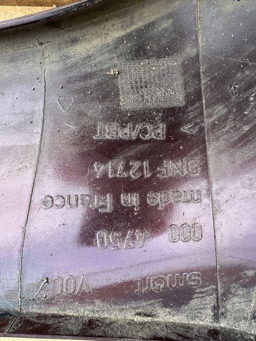 Smart fortwo II Lewa strona panel drzwi i błotnik tył idealne zestaw