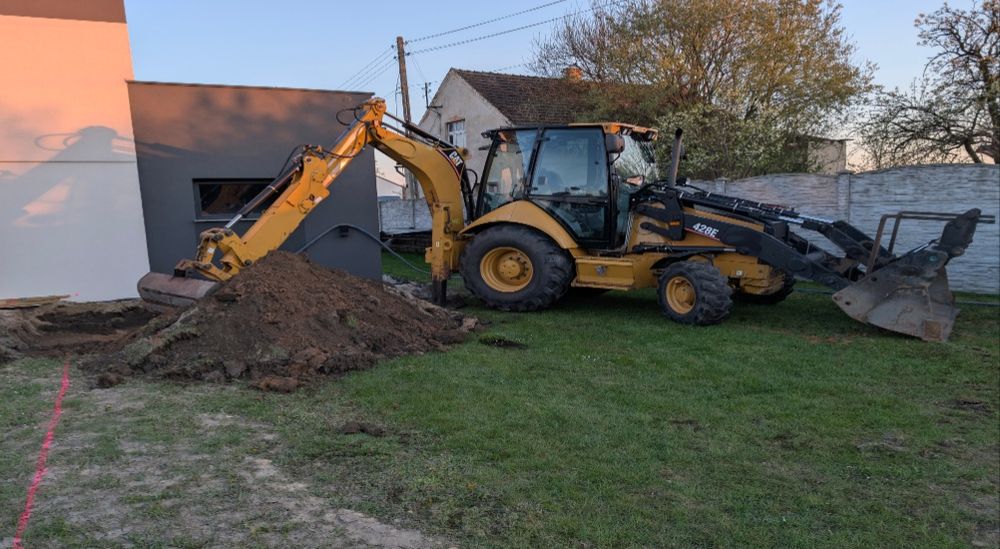 Usługi koparko ładowarką - prace ziemne