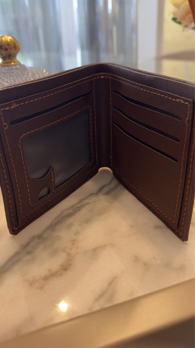 Carteira de couro personalizavel