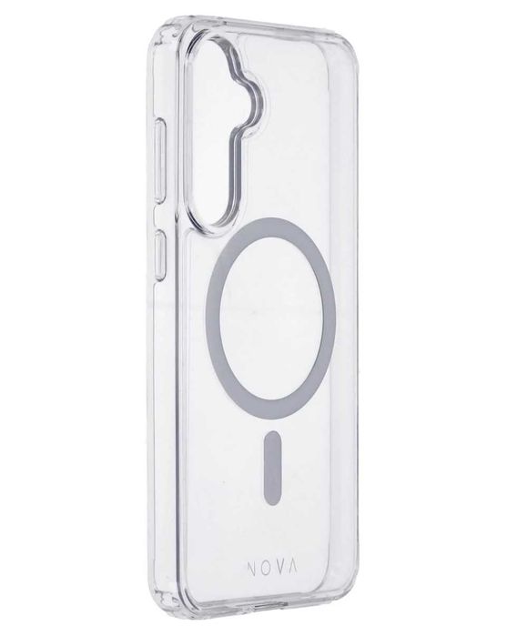Прозрачный чехол Nova Samsung Galaxy S24 Mag Case (магнит Magsafe)