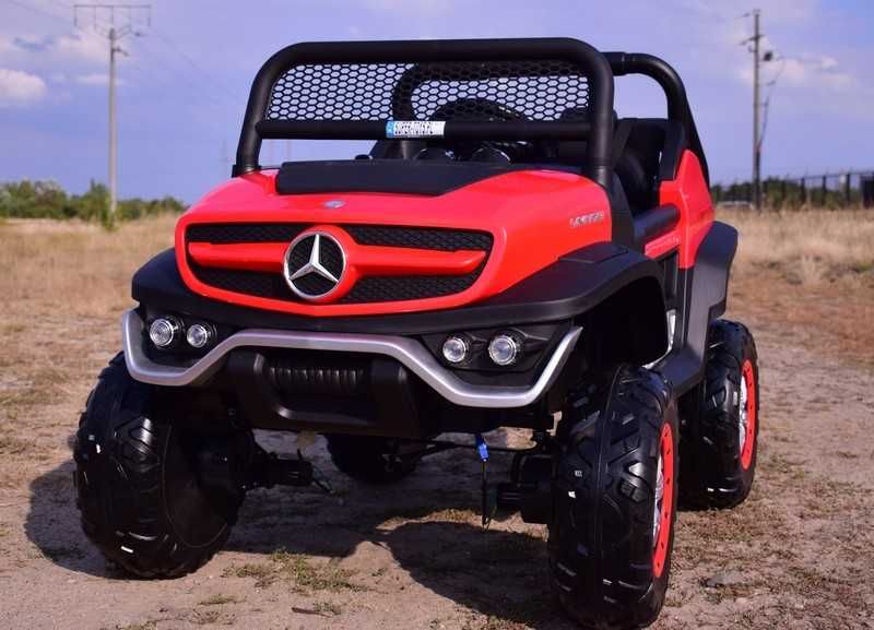 BUGGY JEEP 4x4 Auto samochód na akumulator MERCEDES UNIMOG dwuosobowy