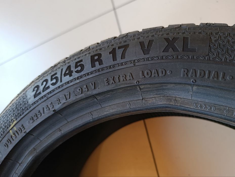 Распаровка 2-х шин б/у 225/45R17 97V XL Barum Bravuris 3 HM