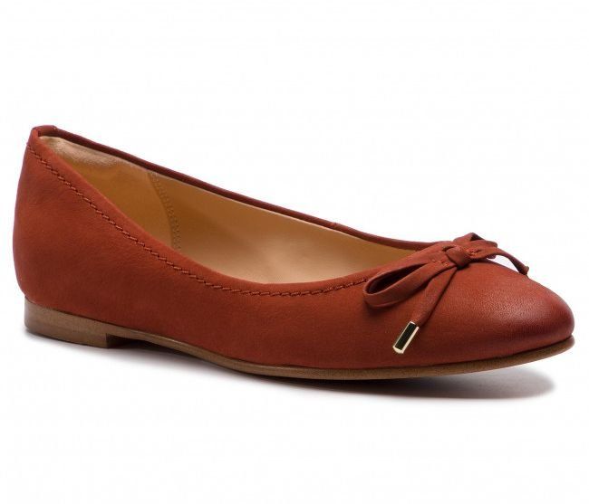 Clarks Baleriny damskie - Grace Lily - r 36 - brązowe skóra naturalna