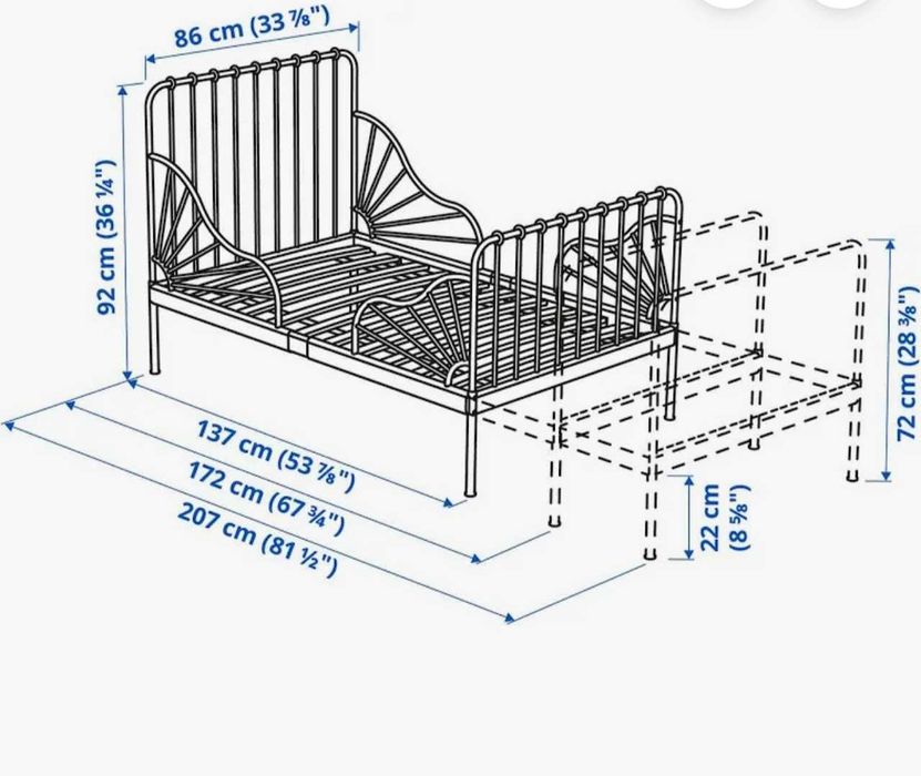 Cama extensível IKEA em excelente estado