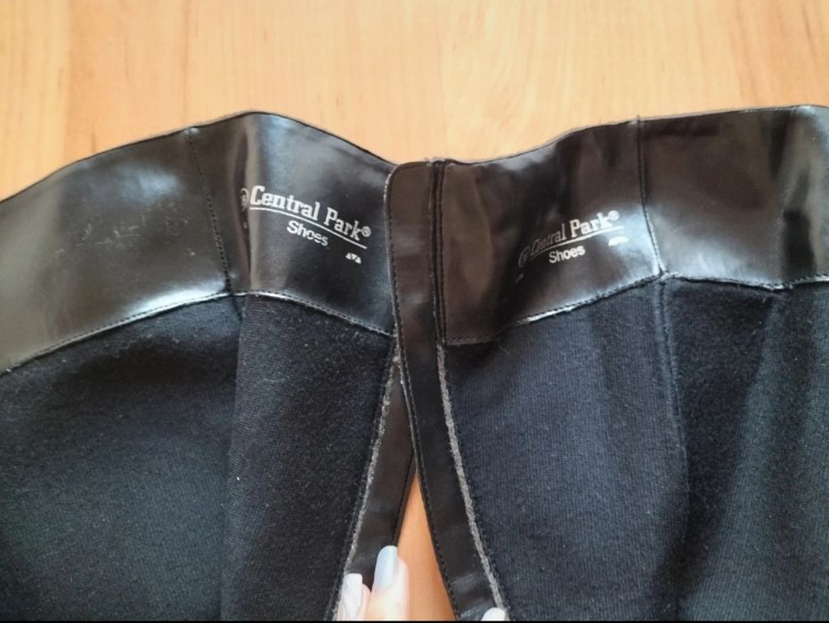 Botas camursa castanhas cano alto