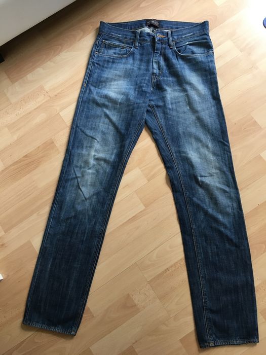 Jeansy spodnie Pull and Bear Basic eleganckie do marynarki jeans
