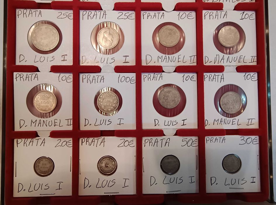 Moedas Reis Prata