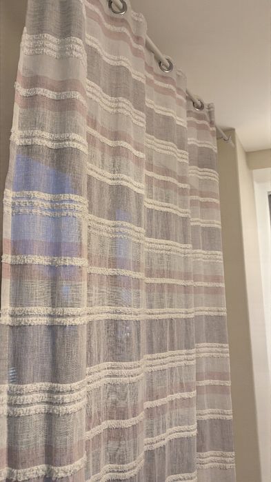 Zasłona firanka Boho etno folk, przytulne wnętrze 138x243cm