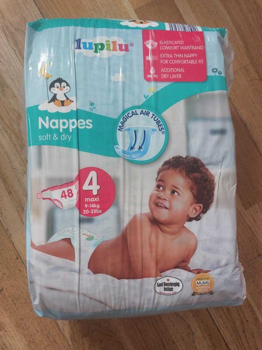 Pieluchy Lupilu rozm 4 ( 9-14kg) 48 szt  ( Pampers )