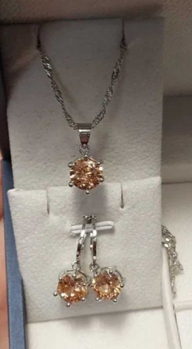 Srebrny komplet biżuterii 925