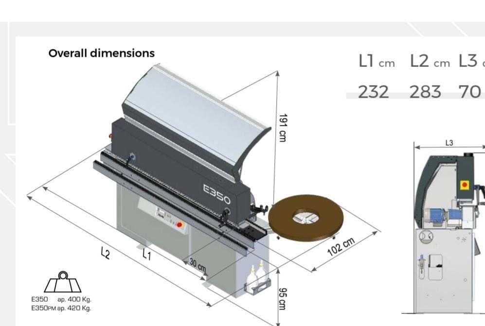 Okleiniarka Casadei E350PM frez wstępny,  jak Felder , nowa
