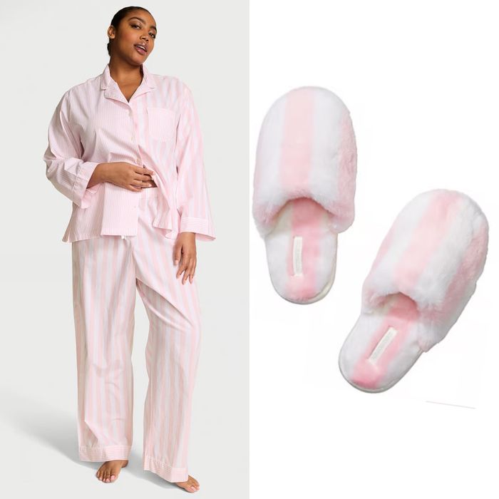 Набір піжама тапочки Victorias secret Вікторія сікрет