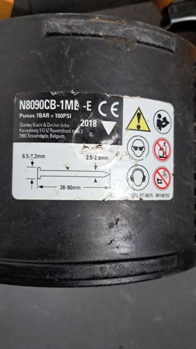 Гвоздезабивной пистолет Bostitch
bostitch n8090cb 1ml e