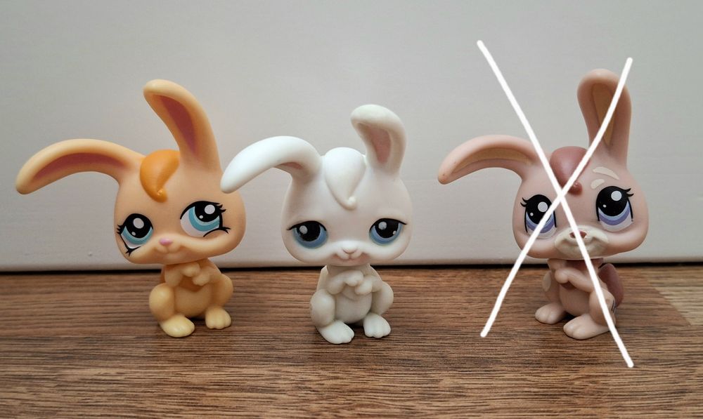 Littlest Pet Shop 2 figurki #1310 #49 Królik