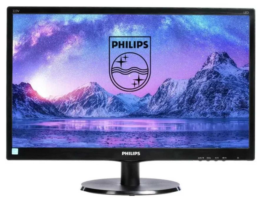 15шт+  Монітор 21.5" LED TN Philips 223V5L, 1920 x 1080, 16:9, VGA DVI, 223V5LSB/01 Опт та Гарантія