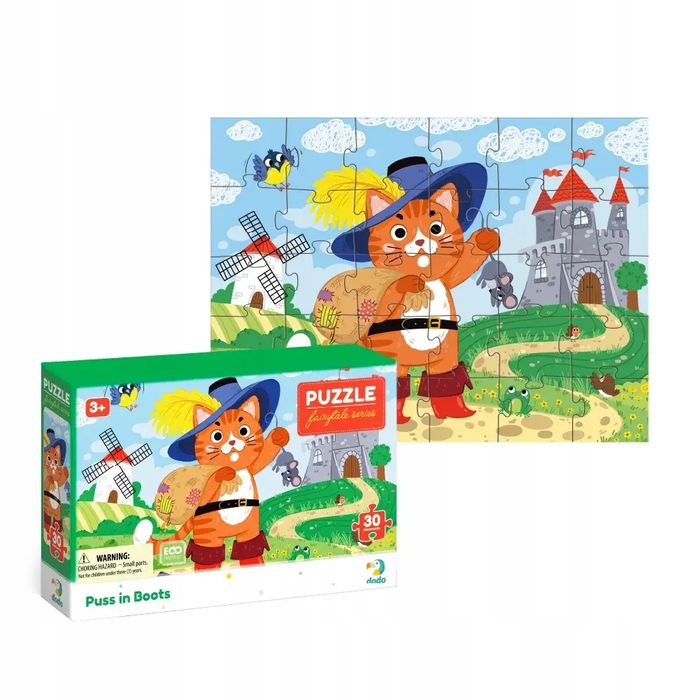 Puzzle DODO "Kot w Butach". bez marki. Nowy Produkt