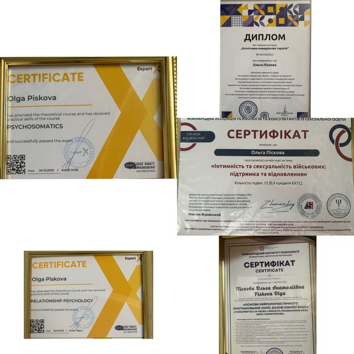 Сексолог.Психолог. КПТ. Военный психолог.НЛП практик